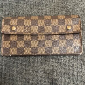 Louis Vuitton Brown Damier Canvas Continental Wallet